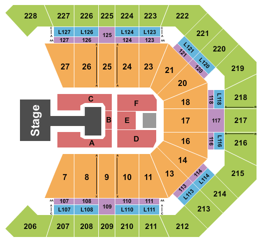 MGM Grand Garden Arena KATSEYE Seating Chart